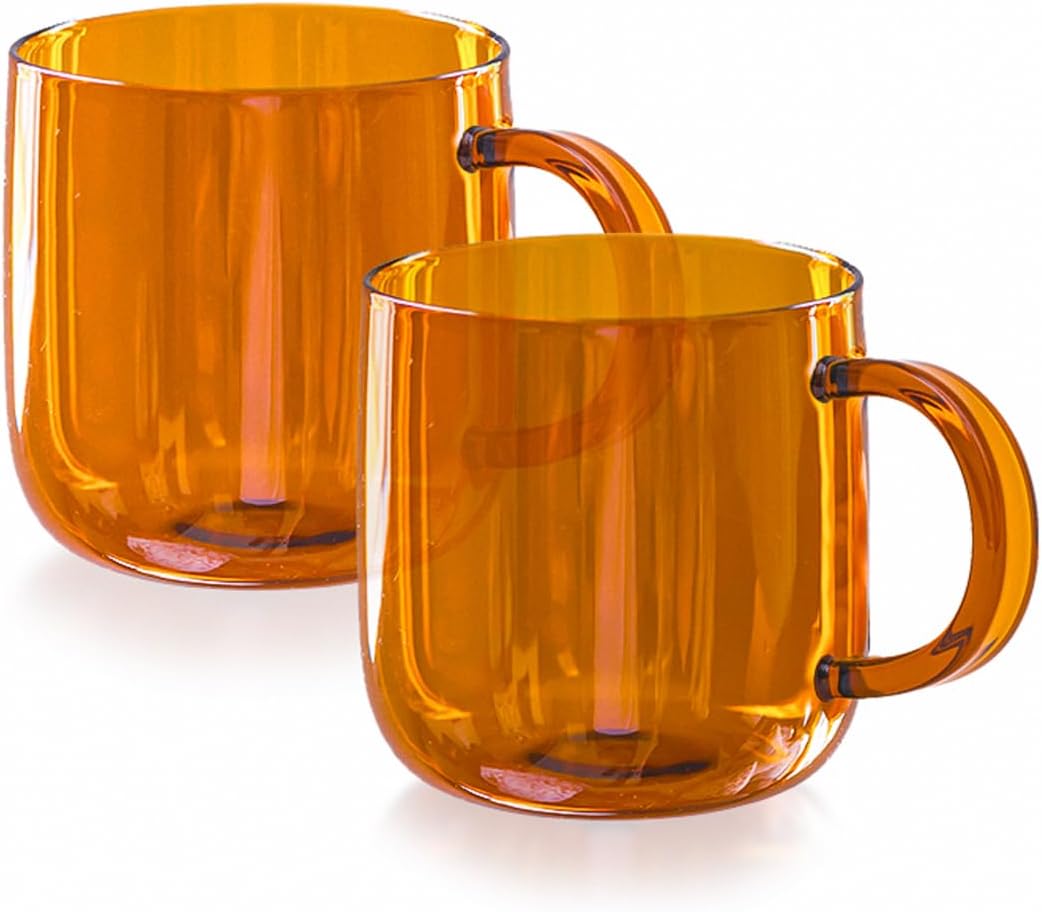 Glass Mugs, Coffee Mug, Coffee Mugs Set, Tea Mugs Set- 2 in 1 Pack Glass Mugs, Coffee Mug, Coffee Mugs Set, Tea Mugs Set- 2 in 1 Pack